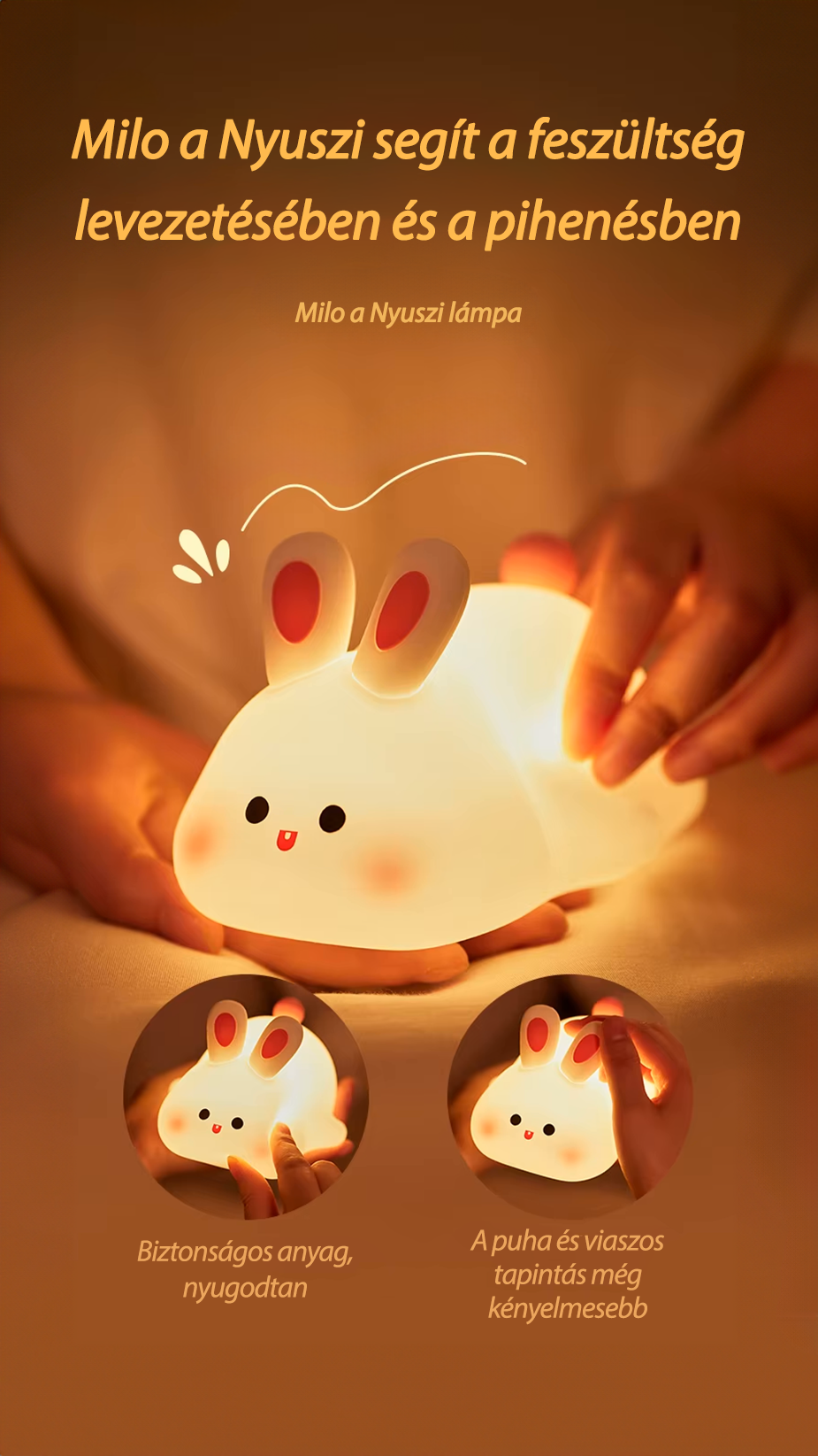 Milo Králíček - Noční LED lampa🐰