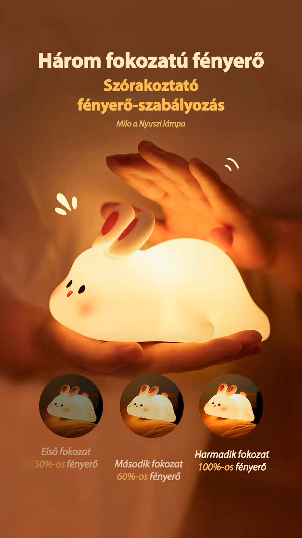 Milo Králíček - Noční LED lampa🐰