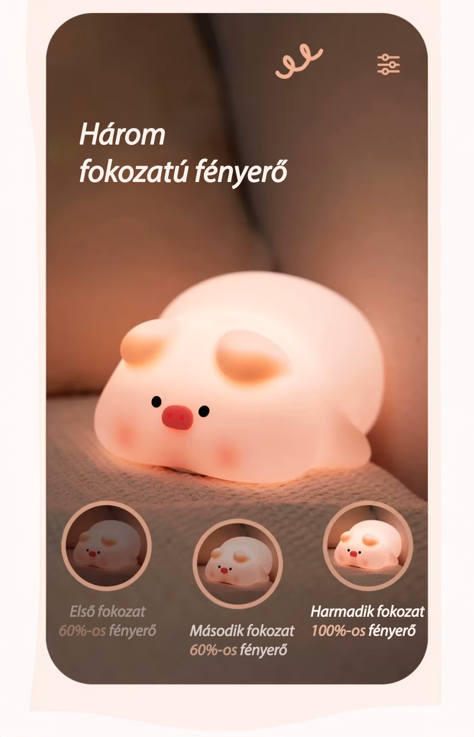 Mazsi Prase - Noční LED lampa🐷