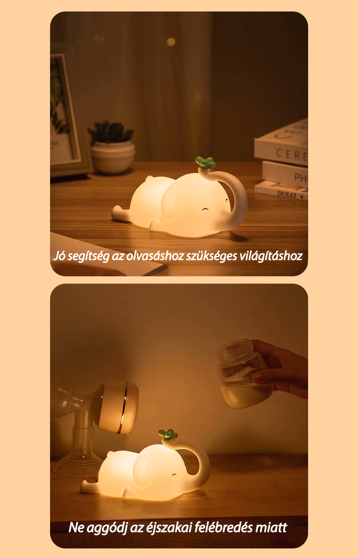 Trombi a Slon - Noční LED Lampa🐘